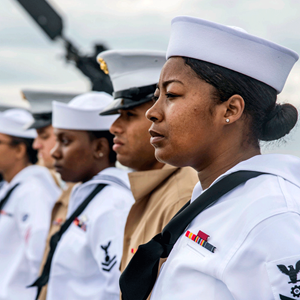 sailors at attention